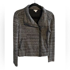 Calvin Klein Side Zip Office Career Wool Blend Jacket Women’s XS Sweater Moto